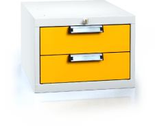 Závěsný univerzální kontejner pro pracovní stoly 351 x 480 x 600 - 2x zásuvka